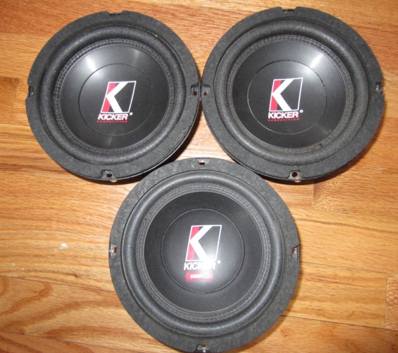 Old school Kicker 6.5" subwoofers, competition and freeair